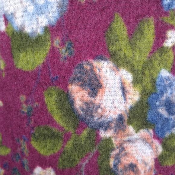 Hail3y: 23 Effey Floral Short Sleeve Sweater Dress Size Small - Picture 6 of 11